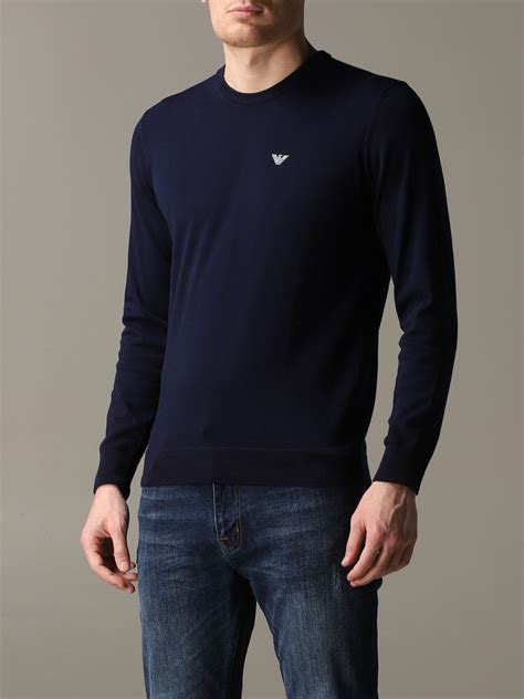 mens armani jumpers sale|emporio armani jumper men's.